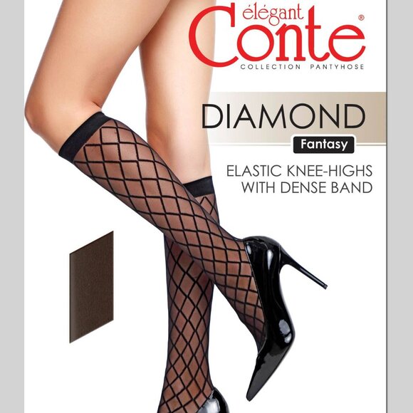 Conte Diamond 40 Den - Fantasy Knee-Highs for Women (21C-146SP) - Picture 1 of 7